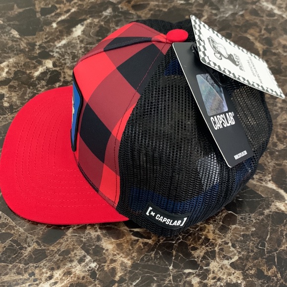 Men’s Capslab Bored Monkey 5 Panels Leopard Mesh Trucker - Picture 3 of 9